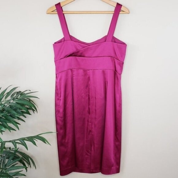 Tahari ASL | Magenta Formal Cocktail Dress Size 10 - Picture 4 of 4